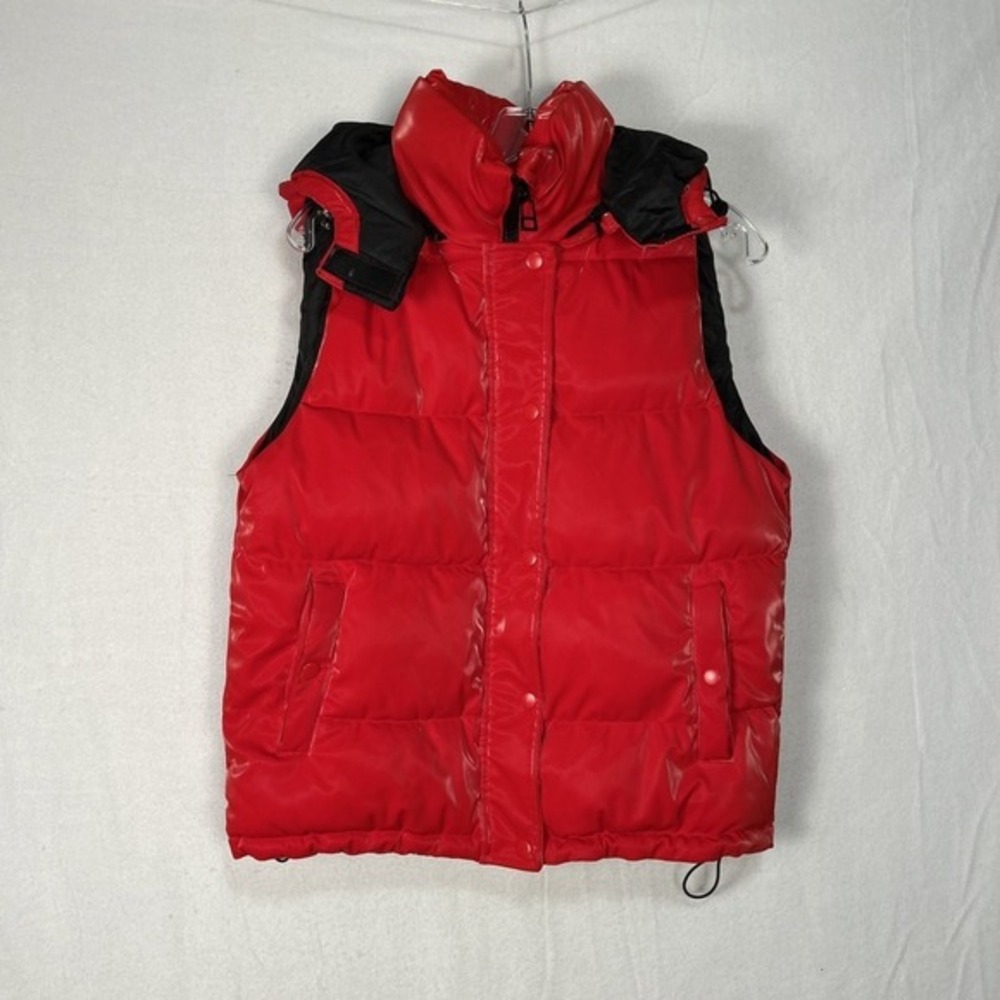 NWT Forever 21 Womens Red Puffer Vest Size S/P #1477